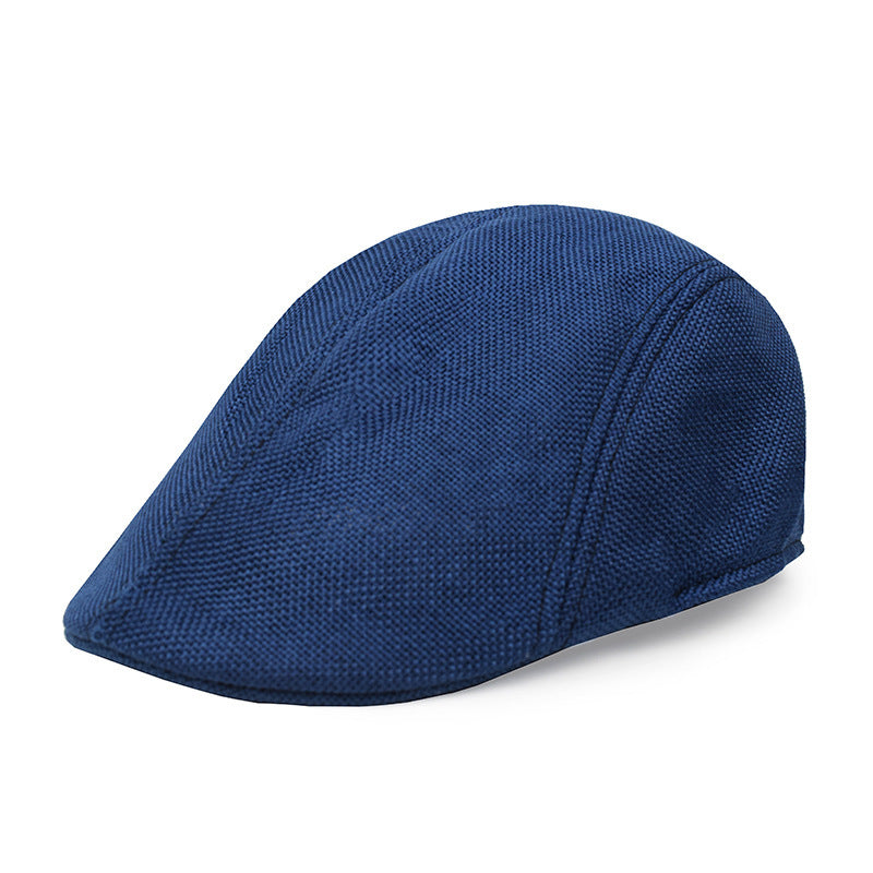 Cotton And Linen Beret Men's Retro Peaked Cap