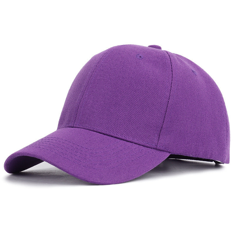 Candy Color Outdoor Casual Solid Color Peaked Baseball Cap
