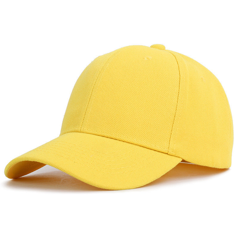 Candy Color Outdoor Casual Solid Color Peaked Baseball Cap